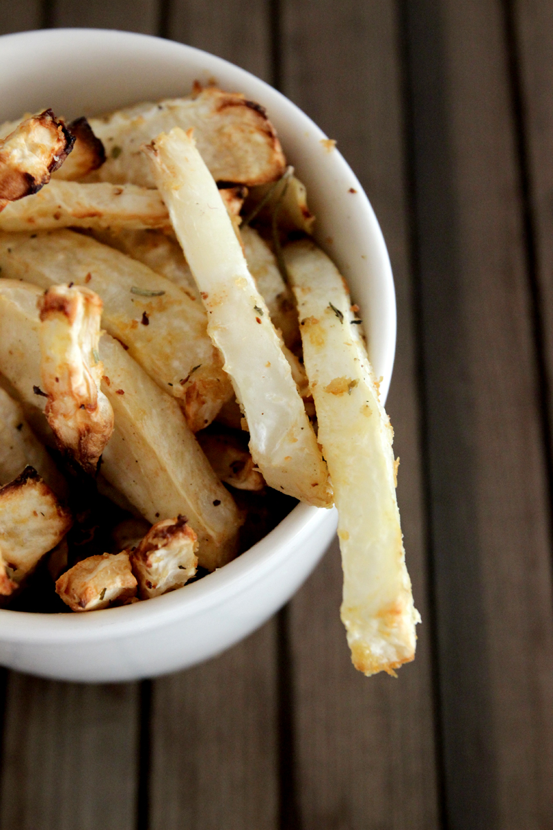 Celeriac Chips with Dip via Teffy's Perks