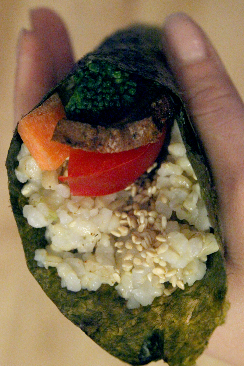 Veggie Temaki Hand Rolls via Teffy's Perks