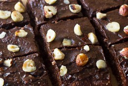 No-Bake “Nutella” Brownies (Gluten Free + Vegan)