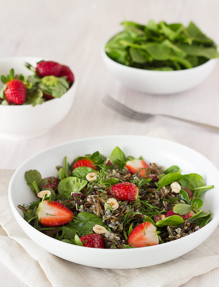 Strawberry Wild Rice Salad