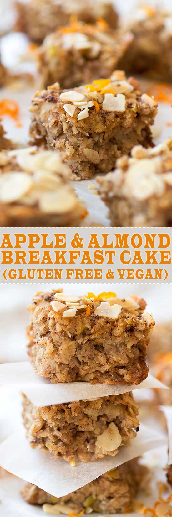 Almond & Apple Breakfast Cake! Who doesn't love having cake for breakfast, especially if it's gluten free and vegan!