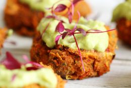 Roasted Sweet Potato and Red Pepper Veggie Patties