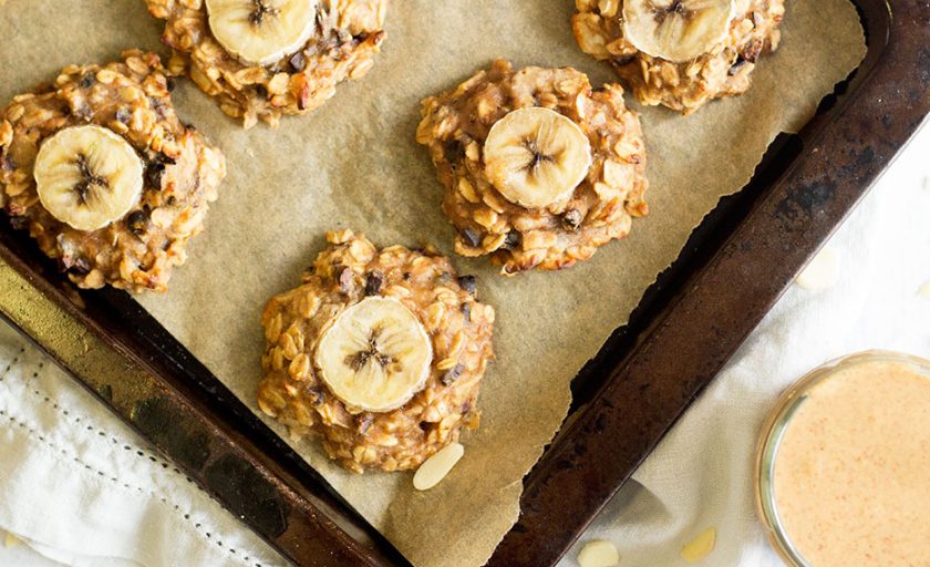Peanut Butter, Banana and Chocolate ‘Chunky Monkey’ Cookies