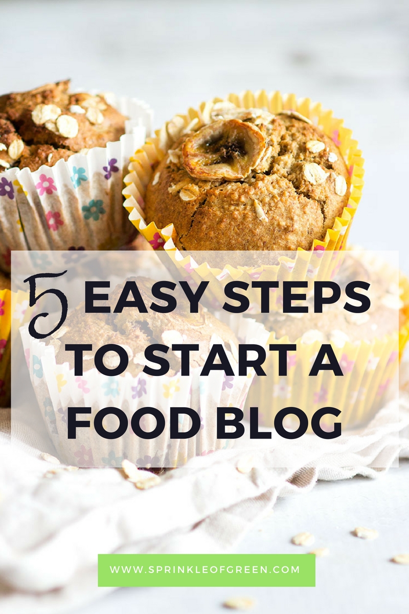 How To Start A Food Blog in 5 Easy Steps | A guide for beginner bloggers on starting, tips and tricks. 
