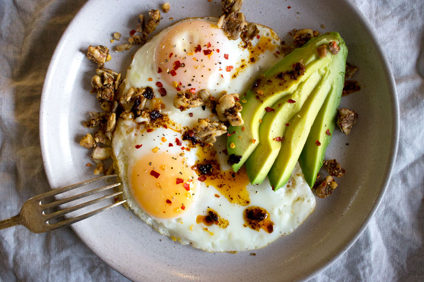 My Go-To 5-Minute High Protein Breakfast - Sprinkle of Green