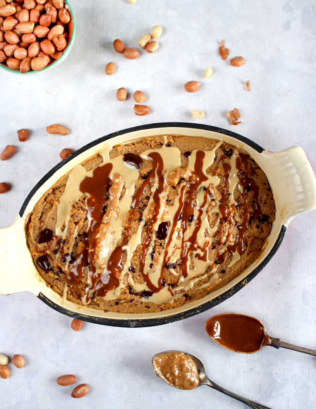 Peanut Butter Cheesecake Cookie Skillet (Gluten & Grain Free) 