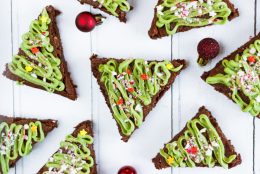Christmas Tree Gingerbread Brownies (Gluten Free)