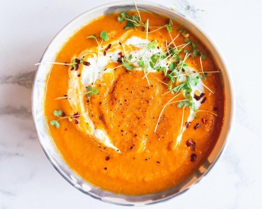 Roasted Carrot, Fennel & Butternut Soup