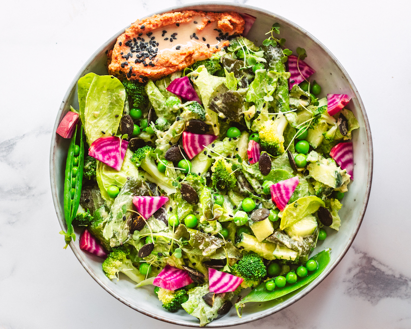 Spring Green Goddess Salad -- Healthy and FRESH!