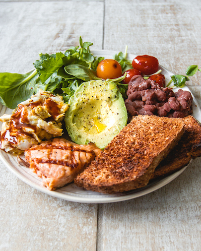 My Go-To High Protein Breakfast 2.0 - Salmon, Eggs and Beans